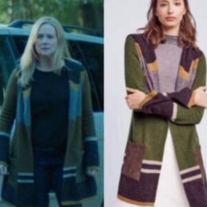 Angel Of The North Anthropologie Cardigan Women’s Medium Green Brown Lambswool